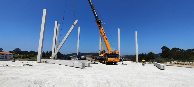 Avances en las obras de nuestra nueva plataforma: La estructura ya domina el horizonte